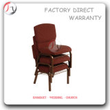 Red Fabric Durable Stacking Church Chair (JC-07)