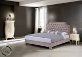 Home Furniture Tufted Button Double Leather Bed