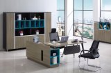 Fashionable Cleanable Melamine Blue Edge Ark Office Furniture Table