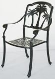 Garden and Patio Cast Aluminum Dining Chair for Outdoor Furniture and Backyard