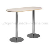 Wholesale Cast Iron High Bar Table with Double Legs and HPL Table Top (SP-BT661)