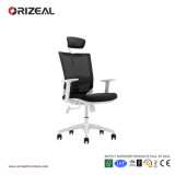 Orizeal White High Back Office Executive Chair with Headrest (OZ-OCM013A2)