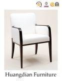 White and Black Wooden Dining Chair for Restaurant (HD068)