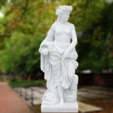 High-Quality Natural White Marble Sculpture, Female Statuet-6452