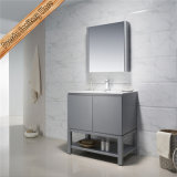 Fed-1204 New Modern Grey Finishing Solid Wood Bathroom Vanity Bathroom Cabinet