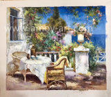 Mediterranean Landscape Oil Painting Home Furniture Accessories