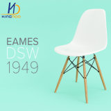 Cheap Wooden Leg Chair Plastic PP ABS Colorful Dining Chair Eames Dsw Dar Chair
