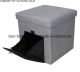Linen Material Pet House Folding Storage Stool