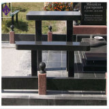 Natural Granite Stone Bench for Outdoor Garden or Cemetery