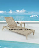 Flower Weaving Sun Lounge Rattan Wicker Beach Chair
