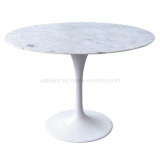 Modern Calaeatta White Tulip Arabescato Real Marble Dining Table (SP-GT356)