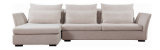 Modern Sectional Fabric Sofa with Armrest