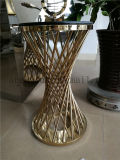 Customized Artistic Furniture Gold Color Stainless Steel Small Table Side Table