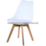 Modern Leather Tulip PP Plastic Dining Chair with Solid Legs