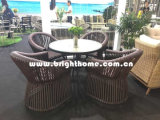 Polyester Wicker Outdoor Furniture Dining Set