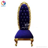 Wedding Event Wooden White and Silver King and Queen Chair Hly-Sf70
