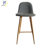 Bc-104 New Design fabric Bar Stool Chairs with Wooden Metal Legs
