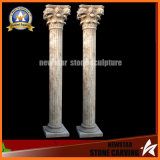 Beige Marble Hand Carved Stone Roman Column (NS-11C06)