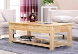 Solid Pine Wood Desk Modern Desk Living Room Desk Tea Table Fashion Tea Table Drawers Tea Table (M-X2516)