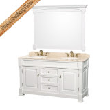 Fed-1518b 60'' Solid Wood Transitional China Bathroom Vanity Top Quality Bath Cabinet