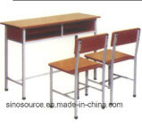 Wholesale Height Adjustable Classroom Double Seat School Desk and Chair