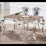Stainless Steel, Fashionable, Originality Marble Dining Table
