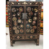 Chinese Antique Painted Wardrobe Cabinet Lwb247-1