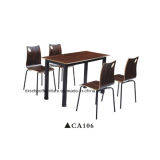 Modern Style Square Wooden Dining Table and Chair Set