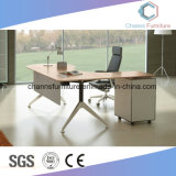 L Shape Metal Frame Wooden Top Executive Computer Table (CAS-MD1805)