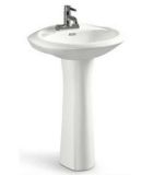 Brand New Quality Ceramic Sanitary Wares Pedestal Bathroom Basin (D2047B)