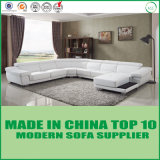 Modern Living Room White Leather Sofa