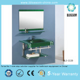 Wall Mounted Bathroom Glass Basin Vanity (BLS-2129)