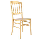 Gold Solid Wood Napoleon Chair for Wedding and Event