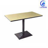 Modern Style Plywood Metal Leg Table for Dining