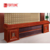 Luxury Wood Veneer Reception Table in Guangzhou