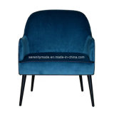 Contemporary Lafayette Navy Velvet Upholstery Dining Chair