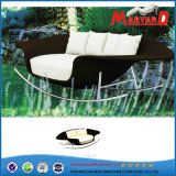 Rocking Rattan Lounge Daybed for Terrace and Garden