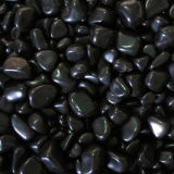 Factory Black Polished Pebble Stone