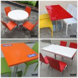 Cheap Price Marble Stone Restaurant Fast Food Dining Table