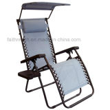 Zero Gravity Recliner Lounge Beach Chair with Steel Tube