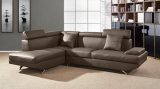 Faux Leather Sectional Sofa (L. A16)