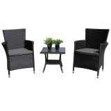 3 PC Rattan Furnituregarden Table and Chairs Set