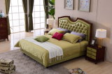 2017 Wooden Frame Soft Leather Bed for Bedroom Home Furniture