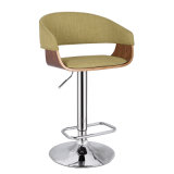 Professional Wooden and Fabric Furniture Adjustable Bar Chair (FS-WB1960-1)