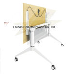 Metal Folding Training Table with Casters (LS-718)