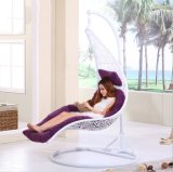 Round Hanging Swing Chair/ White Outdoor Chairs