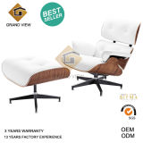 Classical Design Wooden Leather Chaise Lounge Chair (GV-EA670)