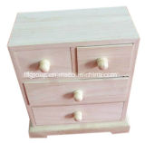 Natural Color Eco-Friendly Drawers Customized Paulownia Wooden Cabinet