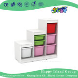 Kindergarten White Wooden Staged Toys Cabinet (HG-5502)