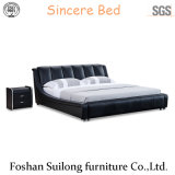 Real Leather Modern Bed Bedroom Furniture Ys7017
